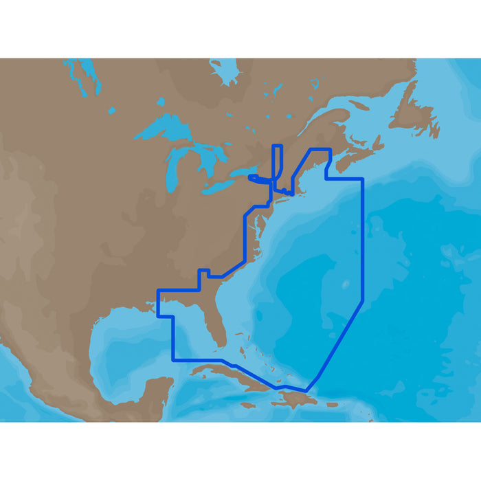 C-MAP M-NA-M022-MS MAX NA-M022 U.S. East Coast & The Bahamas SD™ Card