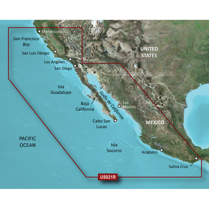 Garmin BlueChart® g3 Vision® HD - VUS021R - California-México - microSD™/SD™