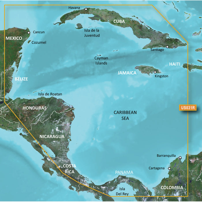 Garmin BlueChart® g3 Vision® HD - VUS031R - Caribe Suroeste - microSD™/SD™