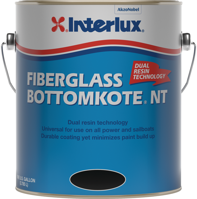 International Paint YBB369/3 Fiberglass Bottomkote NT Bottom Paint, Blue 3-Gal. Pail