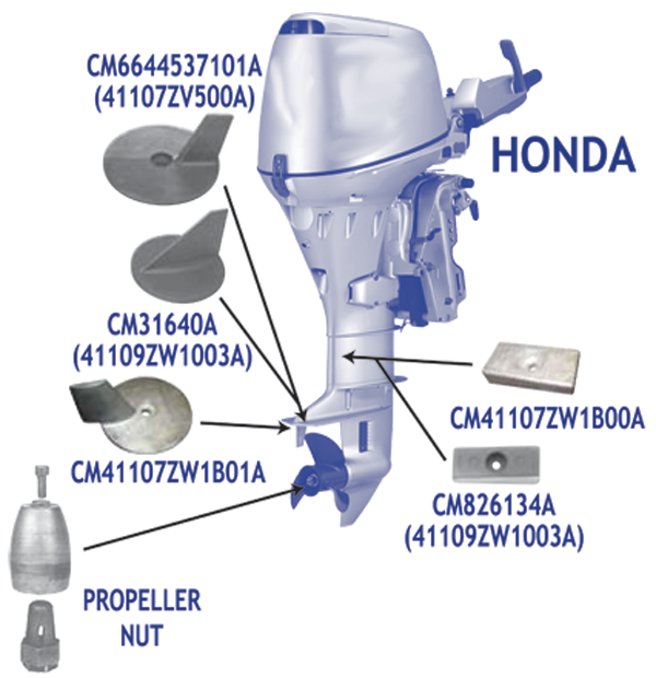 Martyr CM818298A Anode For Mercury Mercruiser