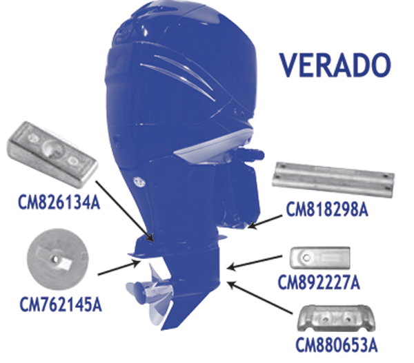 Martyr CM818298A Anode For Mercury Mercruiser