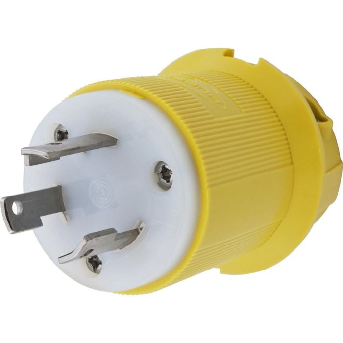 Hubbell HBL26CM11 Yellow 30A 125V Twist Lock Insulgrip Plug