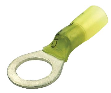 FulTyme RV 590-5015 FulTyme RV Heat Shrink Ring Terminal, 16-14 Ga., 3/8" Stud, Blue, 3/Pk