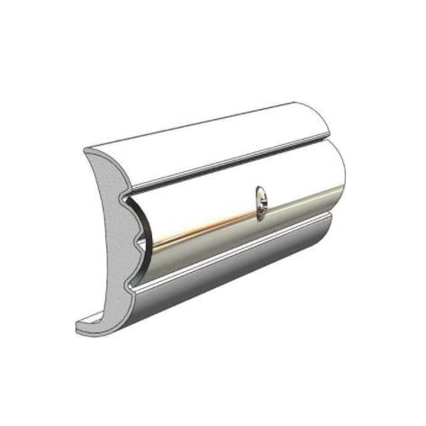 Taco Metals V21-9959WHC60D Rigid Vinyl Flex Core Rub Rail