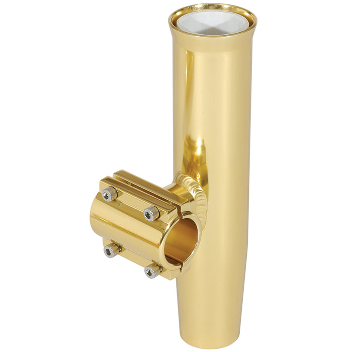 Soporte de varilla con abrazadera Lee's - Aluminio dorado - Montaje horizontal - Se adapta a tubos de 1.050" OD