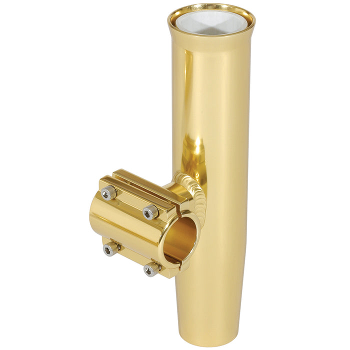 Soporte de varilla con abrazadera Lee's - Aluminio dorado - Montaje horizontal - Se adapta a tubos de diámetro exterior de 1,315"