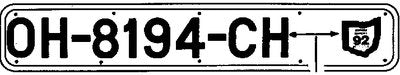 Bernard Engraving RP-3200-W 32-1/2" Boat Registration Plates, White