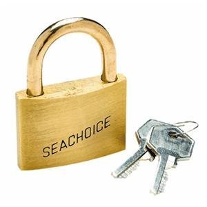 Seachoice 37311 1-1/2" Keyed-Alike Solid Brass Padlocks (3 Per Card)
