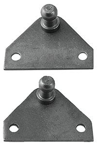 Attwood SL40SSP3-7 Flat Gas Spring Mount Bracket Ball Pem Forward 2 Holes SS