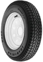 Loadstar Tires 31977 ST Radial Tire & Wheel (Rim) Asm Directional ST185/80R-13 5, Hole C Ply