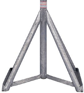 Brownell MB3GBASE Galvanized Motorboat Stand Base Only 25"-38"