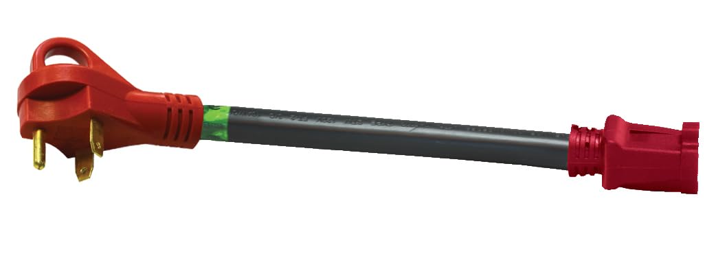 Valterra A10-3015 30AM-15AF Adapter Cord with Handle, 12", Bulk