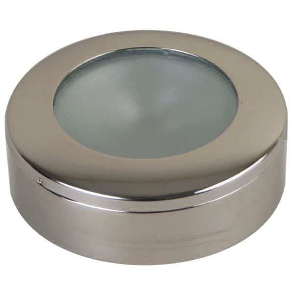 Scandvik 41378P LED 3" Surface Mount Ceiling Light, Warm White w/Blue Night Light