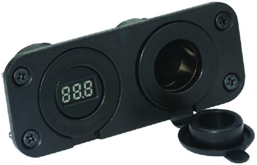 Attwood 14263-6 12V Adapter/Voltmeter