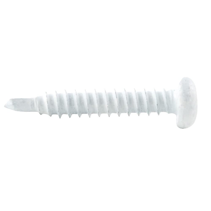 AP Products 012-PTK500W 8X1 Pan Head Tri-Screw SD, White 8x1, 500 Pack