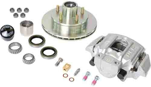 Dexter K71-078-05 UFP Zinc+ Hub, Zinc+ Ventilated Rotor & Aluminum Caliper Kit