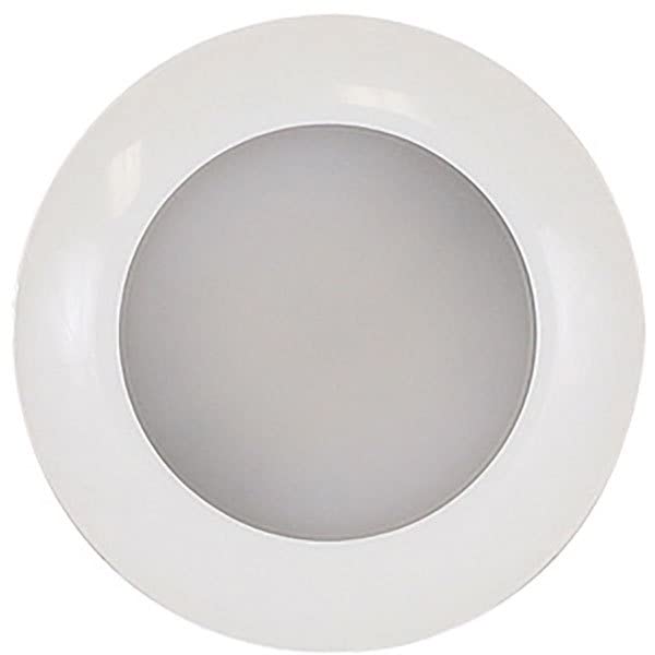 Scandvik 41672P S3 Surface Mount LED Downlight w/White Bezel, Cool White / Blue