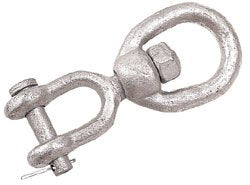 Sea-Dog 181206 Hot-Dip Galvanized Eye-and-Jaw Swivel, 1/4 Inch