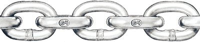 5/8" x 200' Long Link Galvanized Mooring Chain, Drum