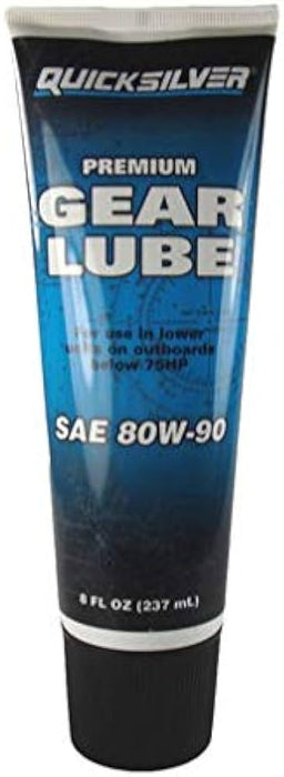 Quicksilver 80W-90 Premium Gear Lube, Marine Engine, 9 Oz.