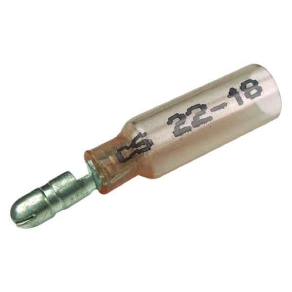 Seachoice 50-61701 Insulated Heat Shrink Bullet Terminals, Male