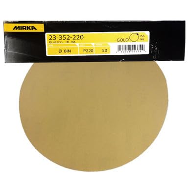 Mirka 23-352-220 Gold 8" PSA Disc, 220G 50/Pk