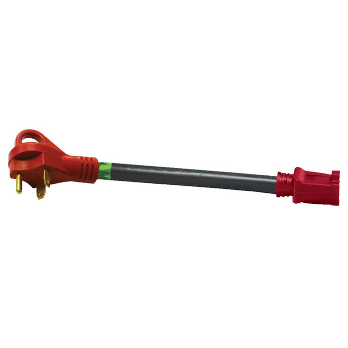 Valterra A10-3015HVP 30AM-15AF Adapter Cord with Handle, 12", Carded