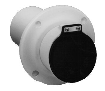 Centek Veratron 1200301 2" Exhaust Thru-Hull, Black w/Flapper