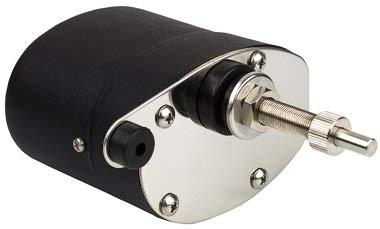 Sea Dog 412321B-3 Standard 12V Wiper Motor, Stamped Powder Coated Steel & Stainless, 2-1/2" Shaft