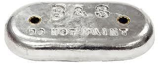 B & S Anodes BSM1B Collar Zinc 1"
