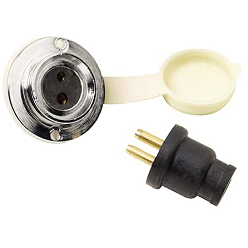 Seachoice 50-10121 Deck Connector With Two Pin Double Contact Socket and Plug