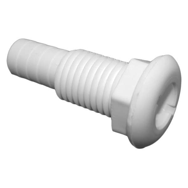 TH Marine TH-752-B Thru Hull 3/4 Bulk Straight White