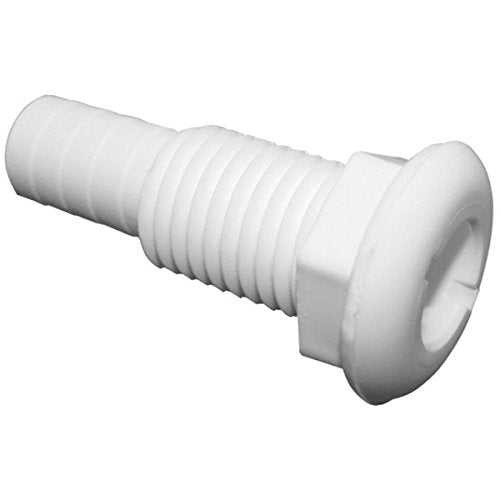 TH Marine TH-752-DP Thru Hull 3/4 Straight White