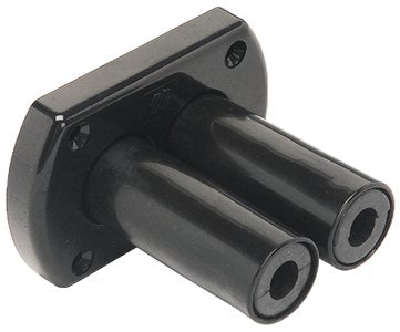 Uflex R8B Hydraulic Dual Hose Bulkhead Fitting, Black