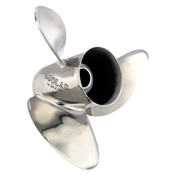 Solas 9551-148-16 Rubex HR3 SS 3-Blade Propeller, RH, 14.5 x 16, Interchangeable Hub, 4-3/4" Gearcase