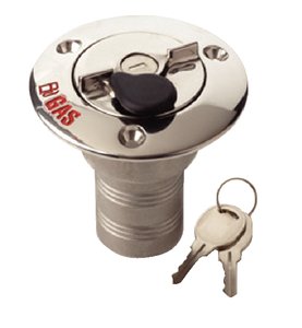 Sea Dog 351320L-1 SeaDog Locking Gas Hose Deck Fill w/Keys, 1-1/2" Hose