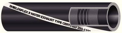 Shield 16-250-4000-48 Shields Marine Shieldsflex 2 Water Exhaust Series 250 Hose, w/ Wire, 4" x 4'