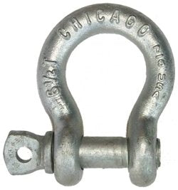 Chicago Hardware 201452 Forged, Galvanized Anchor Shackle, 7/8"