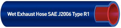 Shield 16-202-5000-36 Shields Marine Blue Series 202 Nautiflex Silicone Exhaust, 3' Hose