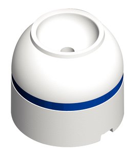 Cal-June 4202-T-2 1/2" Jim-Buoy Pendant Buoy White With Blue Reflective Tape