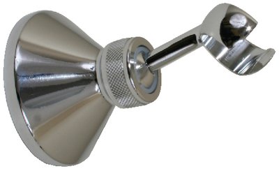 Scandvik 10013P Chrome Plated Brass Adjustable Bulkhead Holder for Straight, Shower Handles, Swivels 360 Degrees