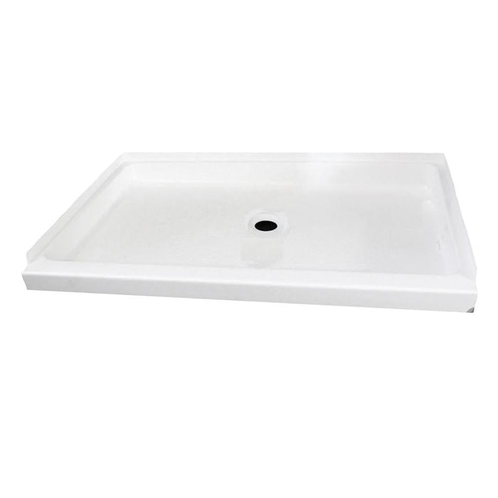 Specialty Recreation SP2432WC Center Drain Shower Base, 24" x 32", White
