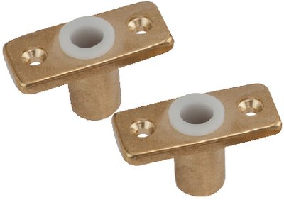 Sea Dog 580600-1 SeaDog Brass Oarlock Sockets, Top Mt., A:1/2" C: 1-1/16"