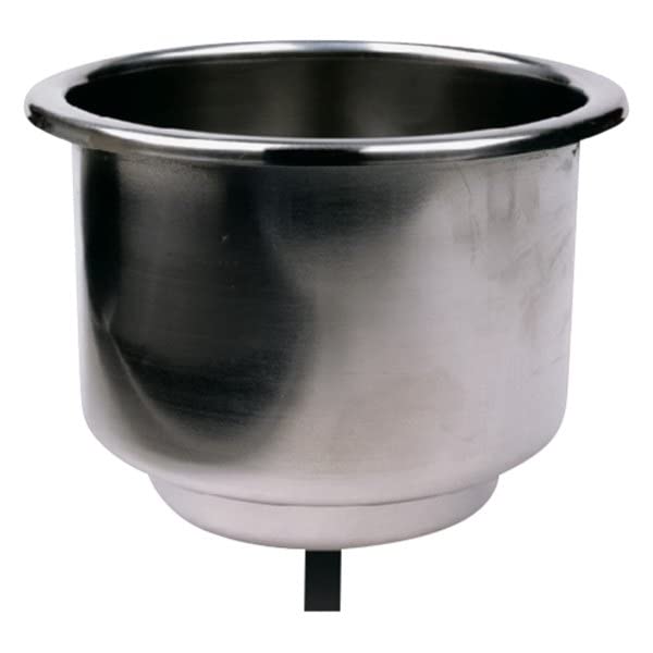 Seachoice 79420 Stainless-Steel Drink Holder With 5/8" Drain