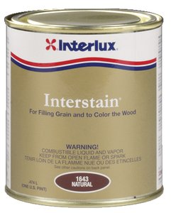 International Paint Y573/PT Interstain Wood Filler, Cc Dark Red Mahogany, Pt., 12/case