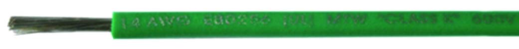 Cobra Wire and Cable A1014T03100FT Primary Tinned Copper Wire, 14 AWG, 100', Green