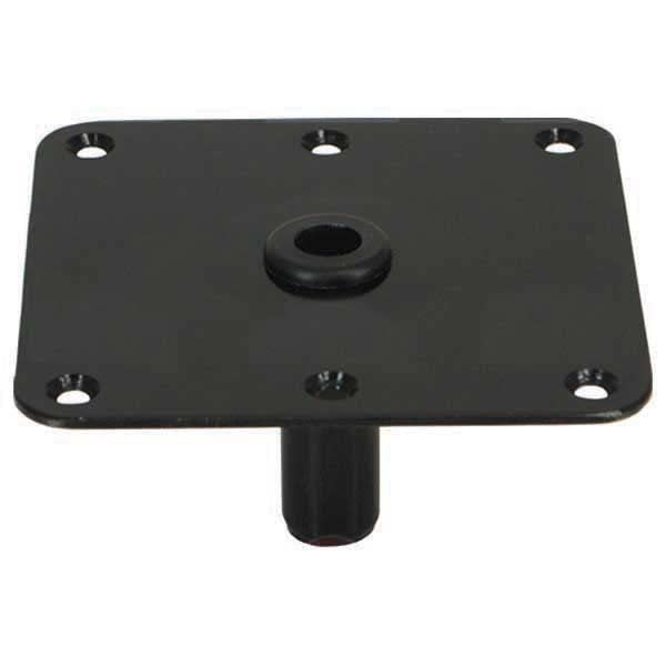 Springfield 3630020 King-Pin 7" x 7" Threaded Square Steel Base, E-Coat Finish