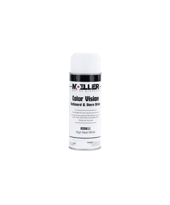 Moeller 25811 Color Vision Engine Paint, High Heat White