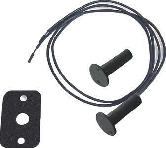 Kwikee 378054 Normally Open Magnetic Door Switch, Black
